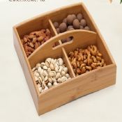 Bamboo Wood Nuts Food Trays With Liners images