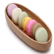 Wood Macaron Food Tray Plates images