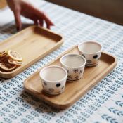Wood tray for tea images
