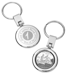 Quarter Keychain