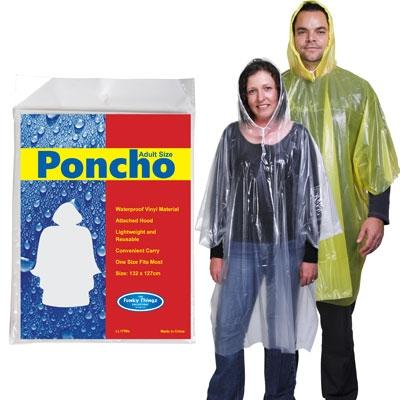 Reusable Poncho In Poly Bag