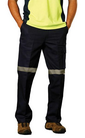 Promovare Mens grele bumbac pre-coşcovit Drill pantaloni cu benzi de 3 M small picture