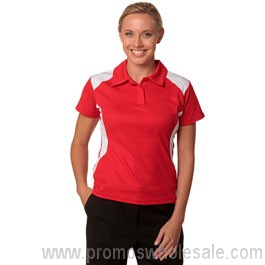 Ladies Truedry Short Sleeve Contrast Polo