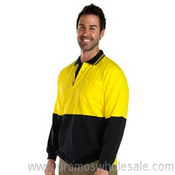 Hi Vis Long Sleeve Cotton Polo images