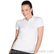 Ladies Cotton Pique Polo images