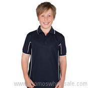 Podium Kids Short Sleeve Piping Polo images