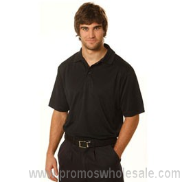 Mens Bamboo Charcoal Short Sleeve Polo