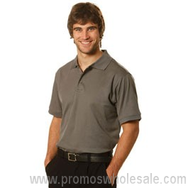 Mens Cotton Back Truedry Short Sleeve Polo