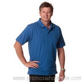 Mens Short Sleeve Pique Polo