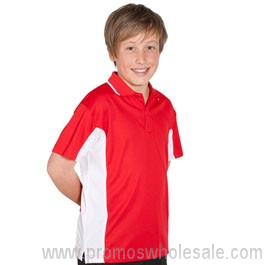 Podium Kids Contrast Polo