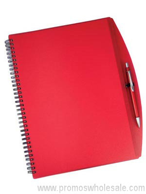 A4 Spiral notebook and pen