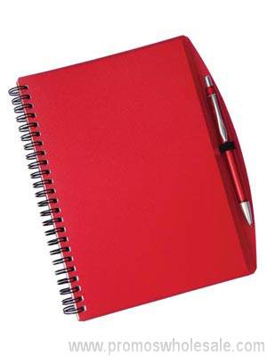 A5 Spiral notebook and pen