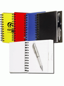Spiral notesbog med Pen images
