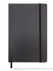 City leather A4 notebook with elastic images