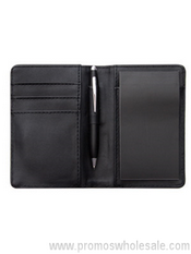 Εκτελεστική πορτοφόλι με το σημειωματάριο και στυλό images