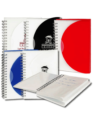 Cuaderno de espiral de doble tapa de PP