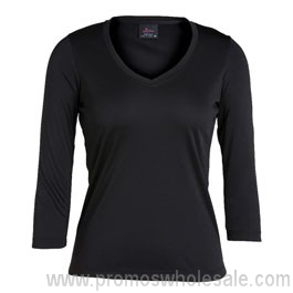 Ladies 3/4 scollo v Slinky Tee