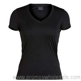 Donna corta manica Vneck Slinky Tee