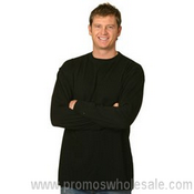 Mens Cotton Crew Neck Long Sleeve Tee images