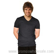 Mens V Neck Short Sleeve Tee images