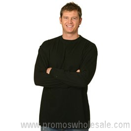 Mens Cotton Crew Neck Long Sleeve Tee