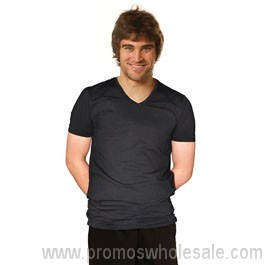 Mens V Neck Short Sleeve Tee