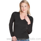 Ladies Long Sleeve Tee Vneck Rib small picture