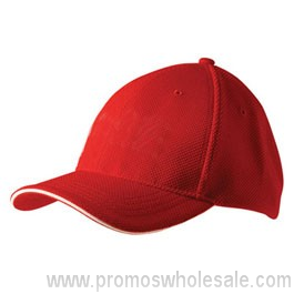 Pique Mesh With Contrast Sandwich Cap