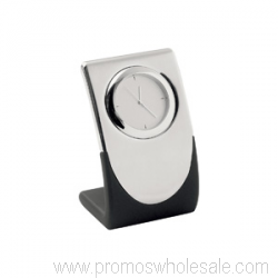 Elite de plata cuarzo reloj de escritorio