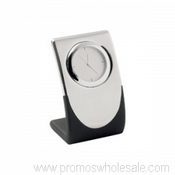 Elite Silver Quartz Desk Clock images