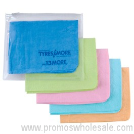Embossed Supa Cham Chamois/Body Towel In PVC Zipper Pouch