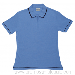 Wanita omongan Zip Polo Shirt