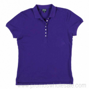 Ladies Cotton Pique Polo images