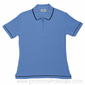 Ladies Waffle Zip Polo Shirt small picture