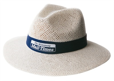 Branco String chapéu de palha