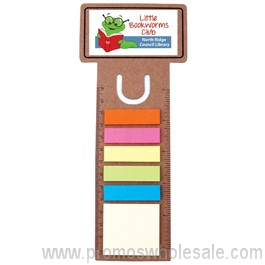Business Card Dye Cut Bookmark/Ruler With Noteflags