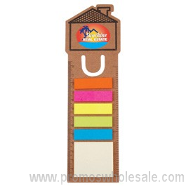 House Bookmark/Ruler With Noteflags