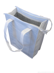 NON WOVEN COOLER BAG WITH TOP ZIP CLOSURE images