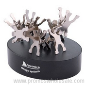 Gymnast Clips On Oval Paperweight/Magnetic Base images