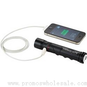 Mobile Power Bank & lampe de poche avec chargeur allume images