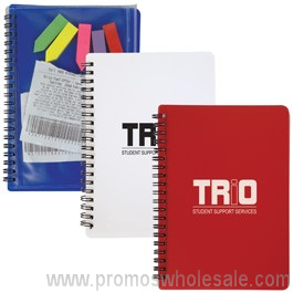 Bloc de notas con bolsa de papel del PVC