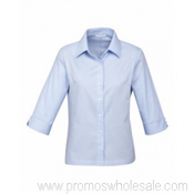 Ladies Luxe Manica 3/4 Premium camicia di cotone images