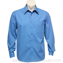 Mens Long Sleeve Micro Check Shirt