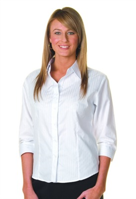 Ladies 3/4 camicia a righe