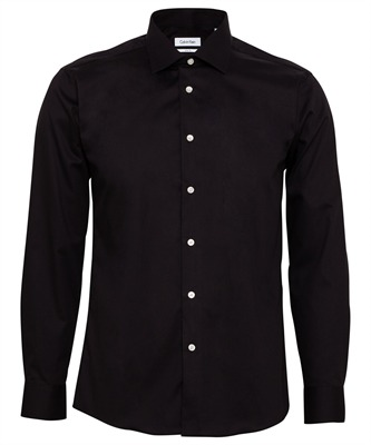 Black Self Stripe Shirt