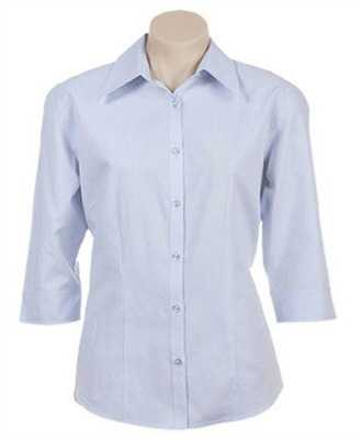 Camicia Chambray blu Business