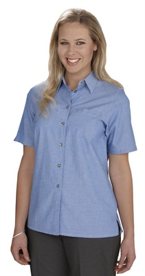 Ladies Blue Business skjorte