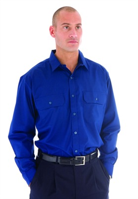 Long Sleeved Polyester Cotton Shirt
