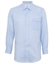 Blue Striped Poplin Shirt images