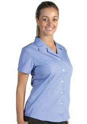 Chambray-Damen-Business-Shirt images